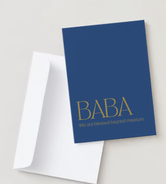 Baba - gold foil