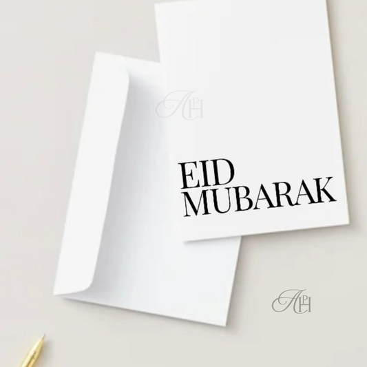 Minimal Eid Mubarak Card
